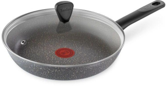 Сковорода Tefal Natural Cook 04234926 круглая 26см ручка несъемная (с крышкой) серый (9100052849) от магазина РЭССИ