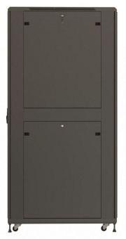 Шкаф серверный Hyperline (TTR-4261-DD-RAL9005) напольный 42U 600x1000мм пер.дв.перфор. задн.дв.перфор. 2 бок.пан. направл.под закл.гайки 800кг черный 910мм 117.4кг 2055мм IP20 сталь от магазина РЭССИ