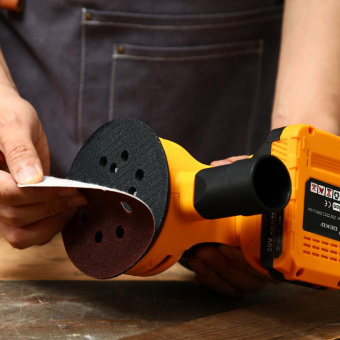 Эксцентриковая шлифовальная машина Deko DKCG20-125 от магазина РЭССИ