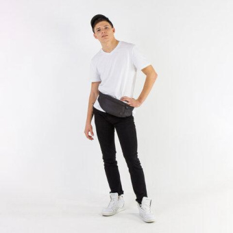 Сумка на пояс BRAUBERG RIO 2 отделения черная 38x12x8см 270822 от магазина РЭССИ