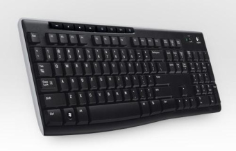 Клавиатура Logitech K270 черный/белый USB беспроводная Multimedia (920-003757) от магазина РЭССИ