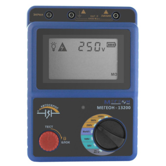 Измеритель сопротивления изоляции МЕГЕОН Мегаомметр 13200 с поверкой к0000020465 от магазина РЭССИ