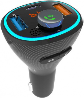 Автомобильный FM-модулятор Ritmix FMT-B300 черный BT USB (80000849) от магазина РЭССИ