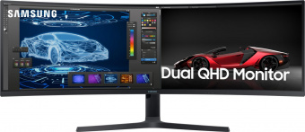 Монитор Samsung 49" LS49A950UIIXCI черный VA LED 32:9 HDMI M/M матовая HAS Piv 250cd 178гр/178гр 5120x1440 120Hz DP 2K USB 14.6кг от магазина РЭССИ