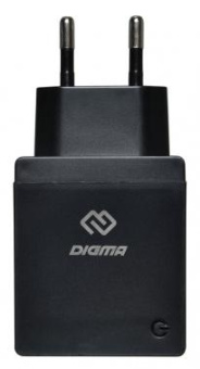 Сетевое зар./устр. Digma DGWC-2U-3A-BK 15W 2.1A+1A 2xUSB универсальное черный от магазина РЭССИ