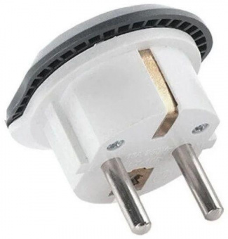 Адаптер-переходник 11626/20 (K1616) (1 розетка) темно-серый от магазина РЭССИ