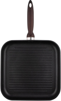 Сковорода-гриль Rondell Tierno RDA-1579 квадратная покрытие: Xylan Plus ручка несъемная (без крышки) черный от магазина РЭССИ