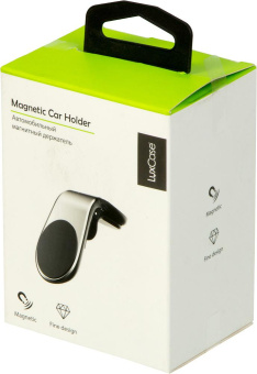 Держатель LuxCase магнитный серебристый для для смартфонов и навигаторов (98803) от магазина РЭССИ