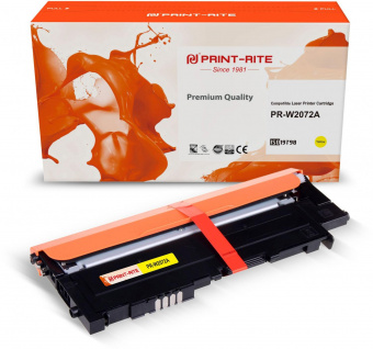 Картридж лазерный Print-Rite TFHA9PYPU1J PR-W2072A W2072A (есть ограничения по прошивке) желтый (700стр.) для HP Color Laser 150a/150nw/178nw MFP/179fnw MFP от магазина РЭССИ