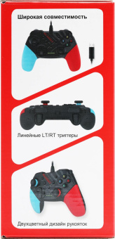 Геймпад A4Tech Bloody GP30 Sports черный/синий USB виброотдача обратная связь (GP30 SPORTS BLUE) от магазина РЭССИ