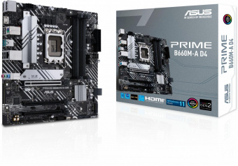 Материнская плата Asus PRIME B660M-A D4 Soc-1700 Intel B660 4xDDR4 mATX AC`97 8ch(7.1) 2.5Gg RAID+HDMI+DP от магазина РЭССИ
