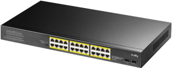 Коммутатор Cudy GS1028PS2 (L2) 24x1Гбит/с 2SFP 24PoE+ 300W неуправляемый от магазина РЭССИ