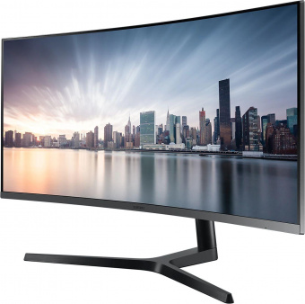 Монитор Samsung 34" Curved C34H890WGR серебристый VA LED 21:9 HDMI матовая HAS Pivot 300cd 178гр/178гр 3440x1440 DisplayPort Ultra HD 2K (1440p) USB 7.9кг от магазина РЭССИ