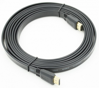 Кабель аудио-видео FLAT HDMI (m)/HDMI (m) 3м. черный от магазина РЭССИ