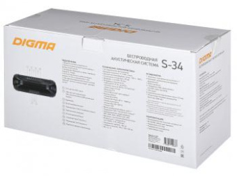 Колонка порт. Digma S-34 черный 25W 1.0 BT/USB 3000mAh (SP3425B) от магазина РЭССИ