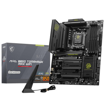 Материнская плата MSI MAG B850 TOMAHAWK MAX WIFI  SocketAM5 AMD B850 4xDDR5 ATX AC`97 8ch(7.1) 5Gigabit RAID+HDMI от магазина РЭССИ