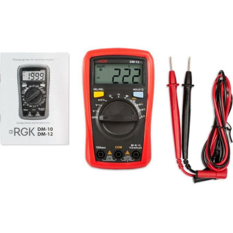 Цифровой мультиметр с поверкой RGK DM-12 779630 от магазина РЭССИ