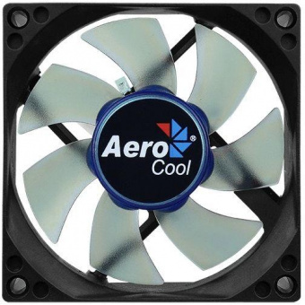 Вентилятор Aerocool Motion 8 Blue-3P 80x80mm 3-pin 25dB 90gr LED Ret от магазина РЭССИ