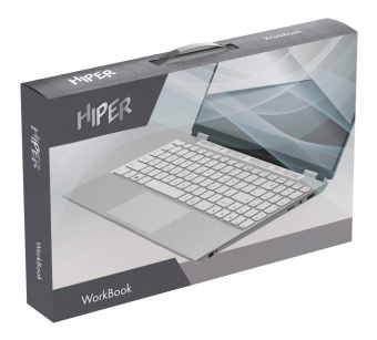 Ноутбук Hiper Workbook N1567RH Core i3 10110U 8Gb SSD256Gb Intel UHD Graphics 15.6" IPS FHD (1920x1080) Windows 10 Professional grey WiFi BT Cam 5000mAh (TY410AXK) от магазина РЭССИ