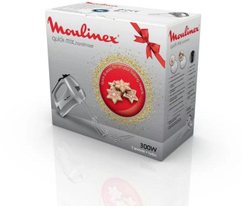 Миксер ручной Moulinex HM310E10 300Вт серебристый от магазина РЭССИ