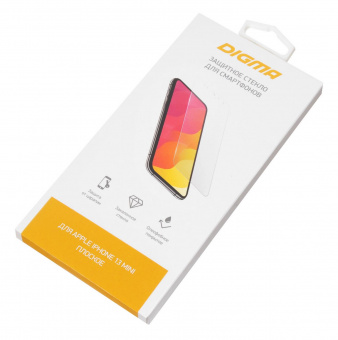 Защитное стекло для экрана Digma DGG1AP13MA для Apple iPhone 13 mini прозрачная 1шт. от магазина РЭССИ