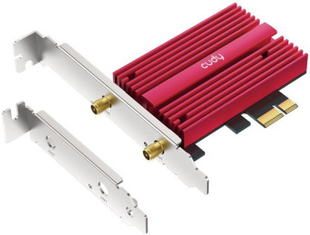 Сетевой адаптер Wi-Fi + Bluetooth Cudy WE4000 АХ5400 PCI Express (ант.внеш.съем) 1ант. от магазина РЭССИ
