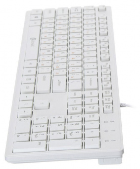Клавиатура Оклик 500M белый USB slim Multimedia от магазина РЭССИ