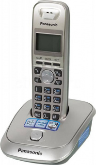 Р/Телефон Dect Panasonic KX-TG2511RUN платиновый/черный АОН от магазина РЭССИ