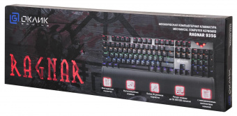 Клавиатура Оклик 935G RAGNAR механическая черный USB Multimedia for gamer LED (подставка для запястий) от магазина РЭССИ