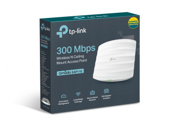 Точка доступа TP-Link EAP110 N300 10/100BASE-TX белый от магазина РЭССИ