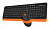 Клавиатура + мышь A4Tech Fstyler FG1010 клав:черный/оранжевый мышь:черный/оранжевый USB беспроводная Multimedia от магазина РЭССИ