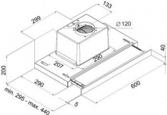 Вытяжка встраиваемая Maunfeld Ouse Touch 60 черный управление: сенсорное (1 мотор) от магазина РЭССИ