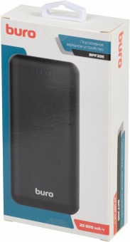 Мобильный аккумулятор Buro BPF20E 20000mAh QC3.0/PD3.0 4.5A черный (BPF20E22PBK) от магазина РЭССИ