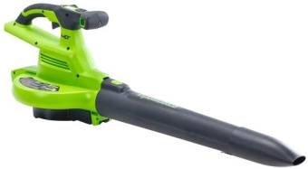 Воздуходувка-измельчитель Greenworks 2406907UG пит.:от аккум. зеленый от магазина РЭССИ