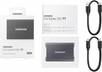 Накопитель SSD Samsung USB-C 500Gb MU-PC500T/WW T7 1.8" черный от магазина РЭССИ