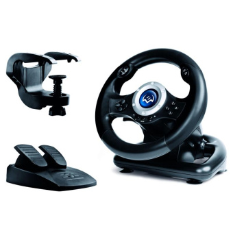 Руль Sven GC-W500 10кноп. (с педалями) черный от магазина РЭССИ