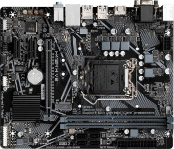 Материнская плата Gigabyte H410M H V2 Soc-1200 Intel H470 2xDDR4 mATX AC`97 8ch(7.1) GbLAN+VGA+HDMI от магазина РЭССИ