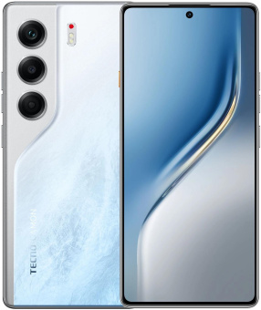 Смартфон Tecno Camon 40 256Gb 8Gb белый моноблок 3G 4G 2Sim 6.78" 1080x2436 Android 15 50Mpix 802.11 a/b/g/n/ac NFC GPS GSM900/1800 GSM1900 Protect FM microSD max1024Gb от магазина РЭССИ