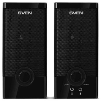 Колонки Sven SPS-603 2.0 черный 6Вт от магазина РЭССИ