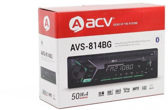 Автомагнитола ACV AVS-814BB 1DIN 4x50Вт от магазина РЭССИ