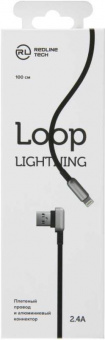 Кабель Redline Loop УТ000016349 USB (m)-Lightning (m) 1м черный от магазина РЭССИ