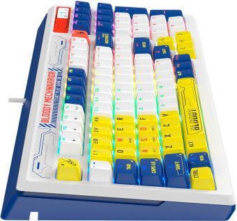 Клавиатура A4Tech Bloody B950 механическая синий/белый USB for gamer LED (B950) от магазина РЭССИ