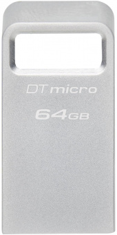 Флеш Диск Kingston 64Gb DataTraveler Micro DTMC3G2/64GB USB3.0 серебристый от магазина РЭССИ