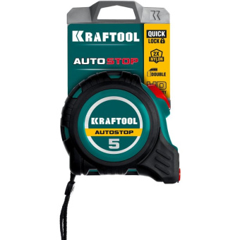 Рулетка с автостопом KRAFTOOL AutoStop 5 м 3412-5-19 от магазина РЭССИ