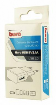 Сетевое зар./устр. Buro TJ-159b 10.5W 2.1A USB-A универсальное черный от магазина РЭССИ