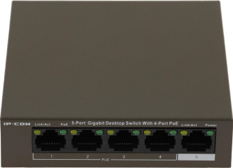 Коммутатор IP-Com G1105P-4-63W (L2) 5x1Гбит/с 4PoE 58W неуправляемый от магазина РЭССИ