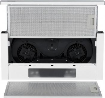 Вытяжка встраиваемая Weissgauff TEL 06 2M WH белый управление: кулисные переключатели (2 мотора) от магазина РЭССИ