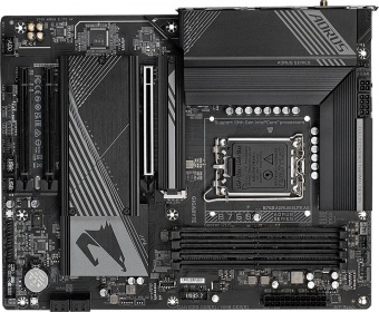 Материнская плата Gigabyte B760 AORUS ELITE AX Soc-1700 Intel B760 4xDDR5 ATX AC`97 8ch(7.1) 2.5Gg RAID+HDMI+DP от магазина РЭССИ