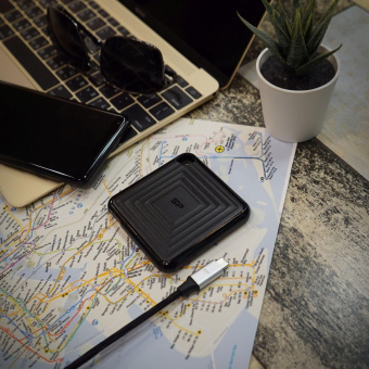 Накопитель SSD Silicon Power USB-C 2TB SP020TBPSDPC60CK PC60 1.8" черный от магазина РЭССИ