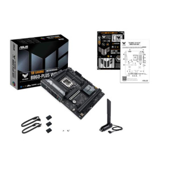 Материнская плата Asus TUF GAMING B860-PLUS WIFI Soc-1851 Intel B860 4xDDR5 ATX AC`97 8ch(7.1) 2.5Gg RAID+HDMI+DP от магазина РЭССИ